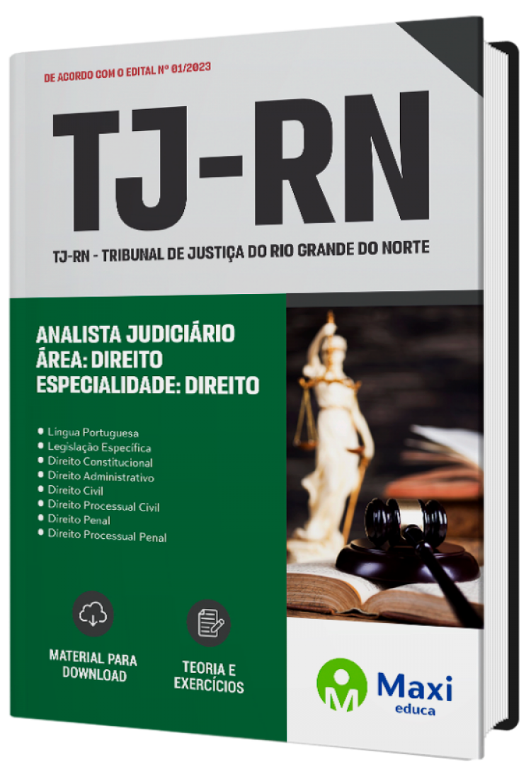 - Apostila TJ-RN - 2023 Analista Judiciário - Área: Direito - Especialidade: Direito