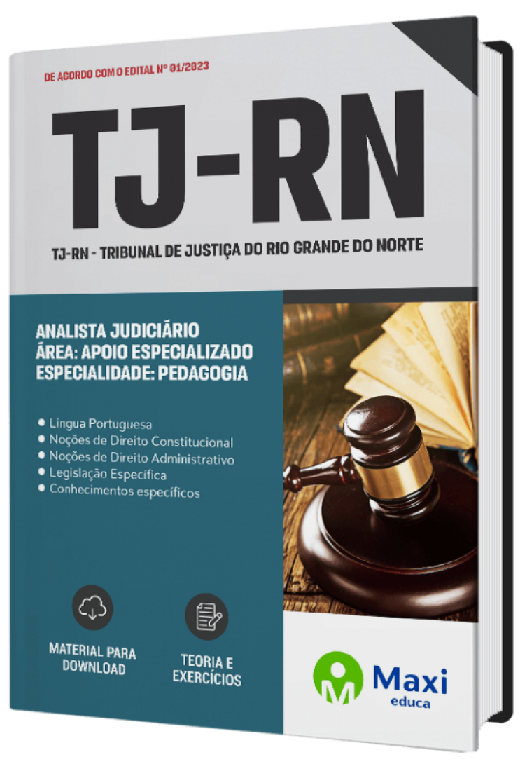 - Apostila TJ-RN - 2023 Analista Judiciário - Área: Apoio especializado - Especialidade: Pedagogia