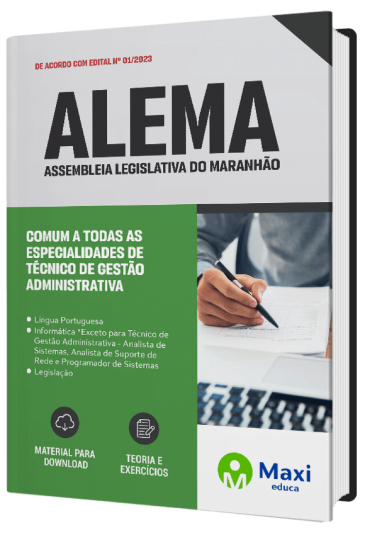 - Apostila ALEMA 2023 Comum a todas as especialidades de Técnico de Gestão Administrativa