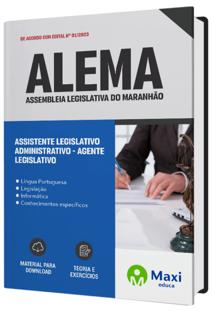 - Apostila ALEMA 2023 Assistente Legislativo Administrativo - Agente Legislativo