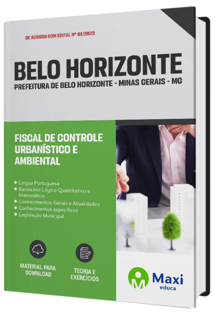 - Apostila Prefeitura de Belo Horizonte-MG 2023 Fiscal de Controle Urbanístico e Ambiental