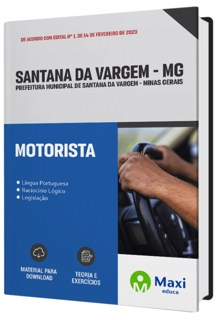 - Apostila Prefeitura de Santana da Vargem - MG 2023 Motorista