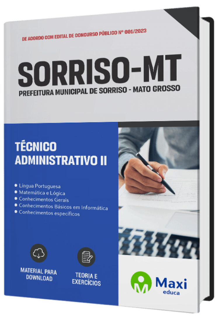 - Apostila Prefeitura de Sorriso - MT 2023 Técnico Administrativo II