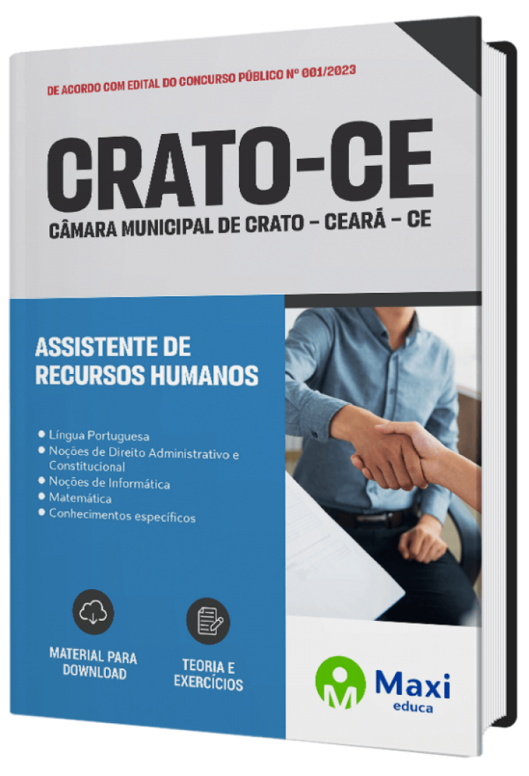 - Apostila Câmara de Crato - CE 2023 Assistente de Recursos humanos