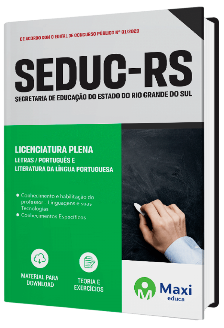 - Apostila SEDUC-RS 2023 Licenciatura Plena – Letras / Português e Literatura da Língua Portuguesa