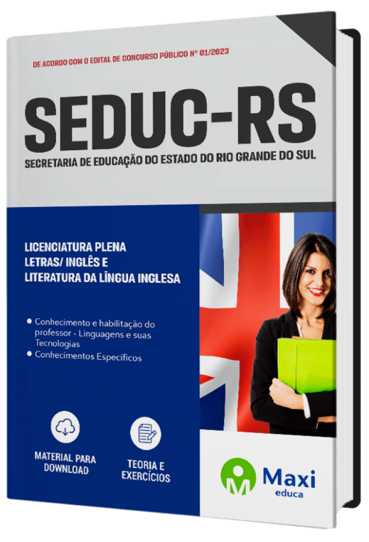 - Apostila SEDUC-RS 2023 Licenciatura Plena – Letras/ inglês e Literatura da Língua Inglesa