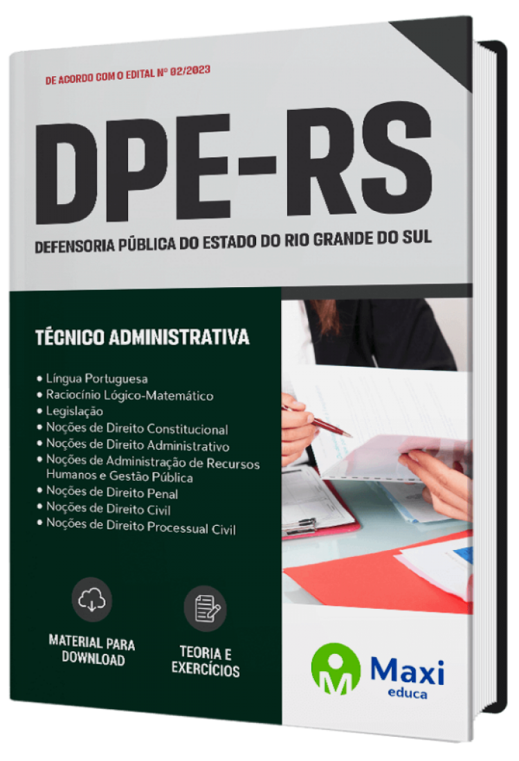 - Apostila DPE-RS 2023 Técnico Administrativa