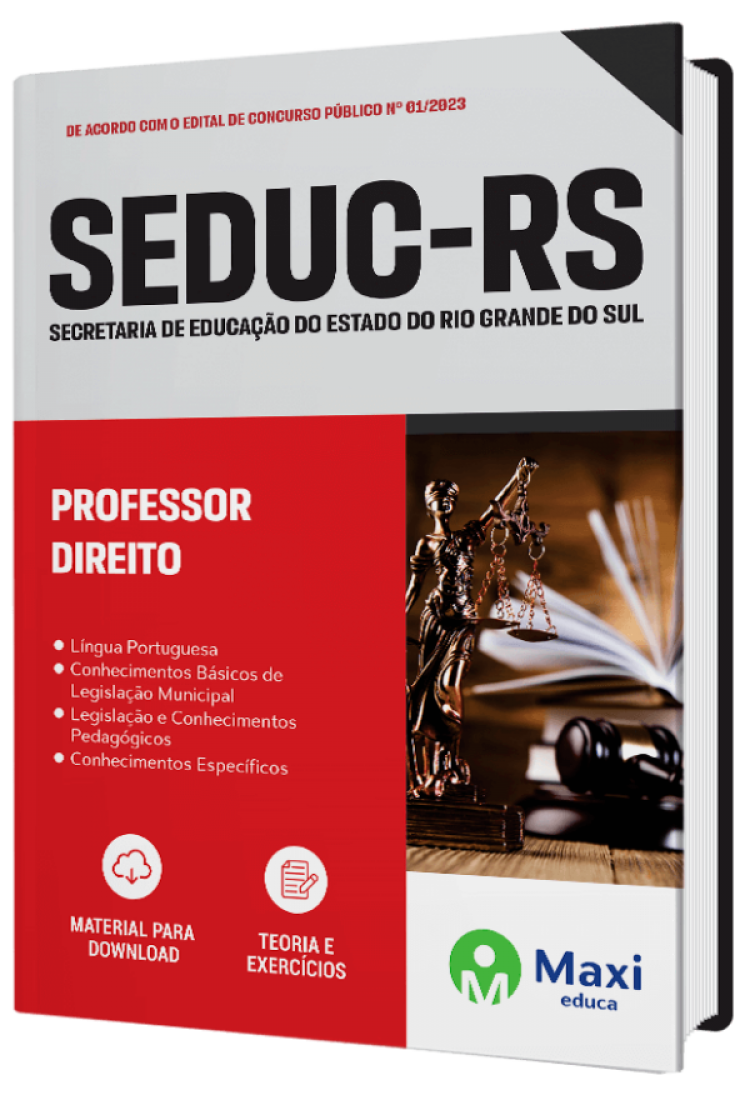 - Apostila SEDUC-RS 2023 Professor – Direito