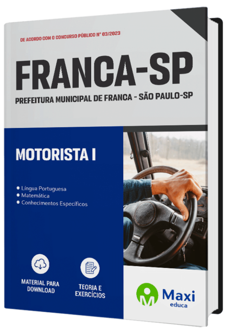 - Apostila Prefeitura de Franca - SP 2023 Motorista I