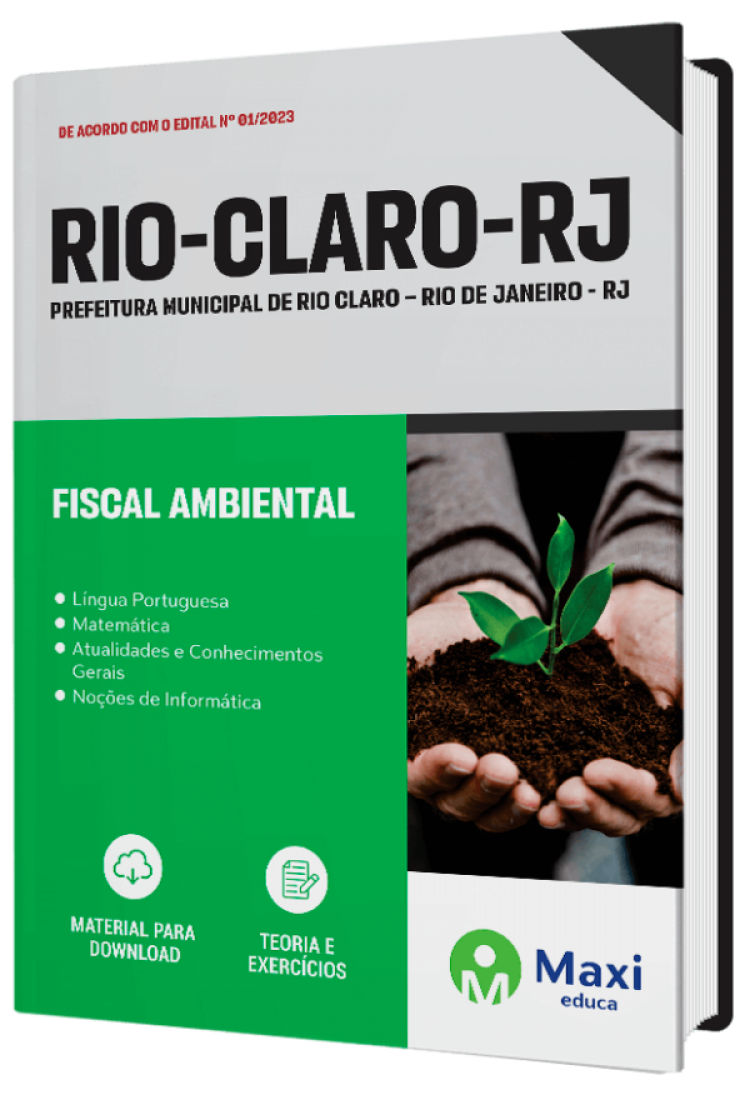 - Apostila Prefeitura de Rio Claro - RJ - 2023 Fiscal Ambiental