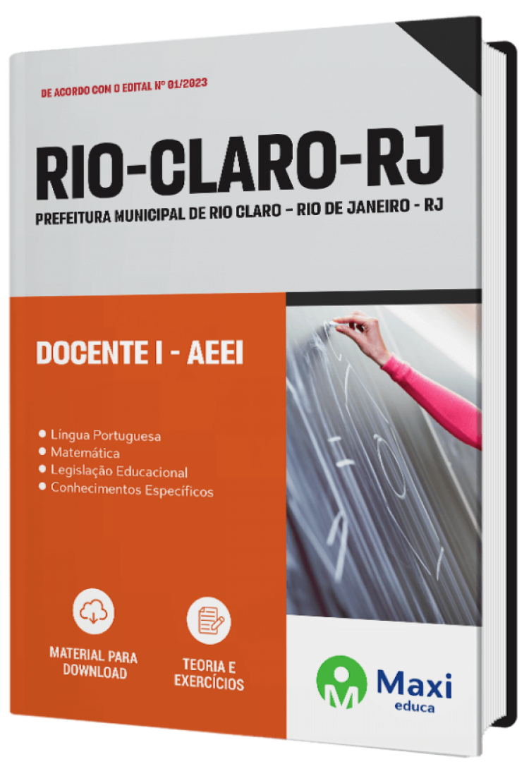 - Apostila Prefeitura de Rio Claro - RJ - 2023 Docente I - AEE