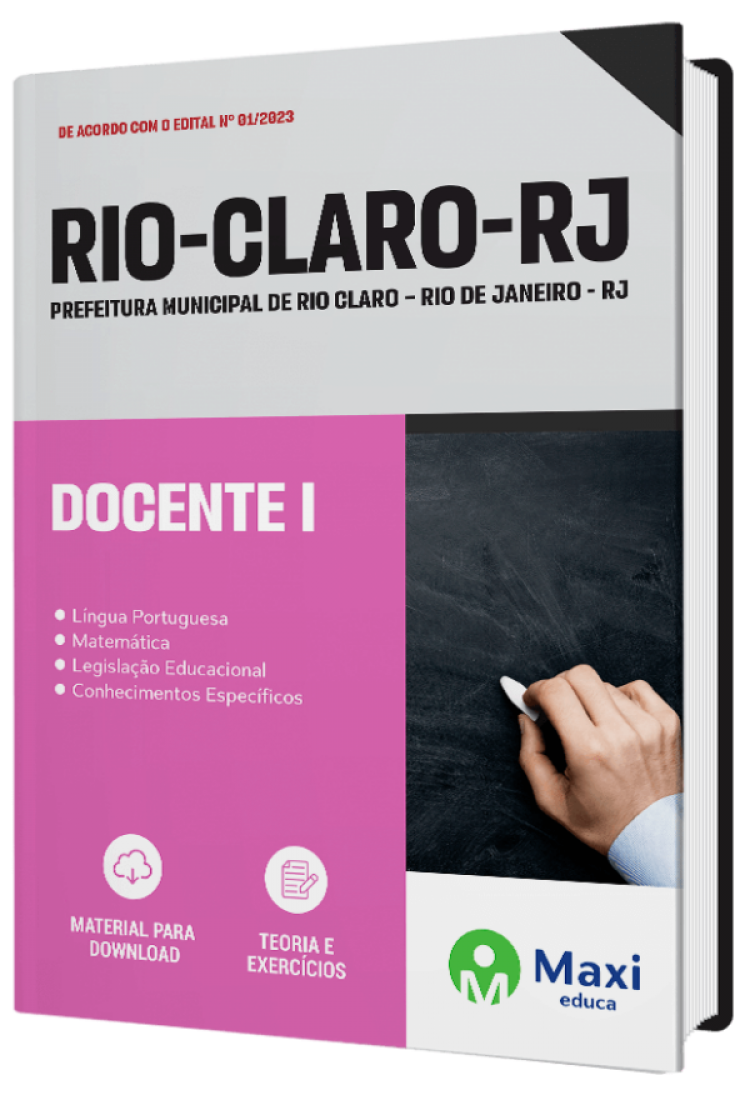 - Apostila Prefeitura de Rio Claro - RJ - 2023 Docente I