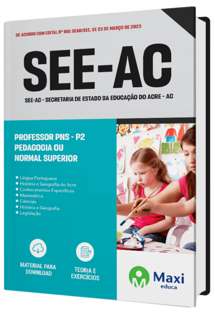 - Apostila SEE-AC 2023 Professor PNS - P2 - Pedagogia ou Normal Superior