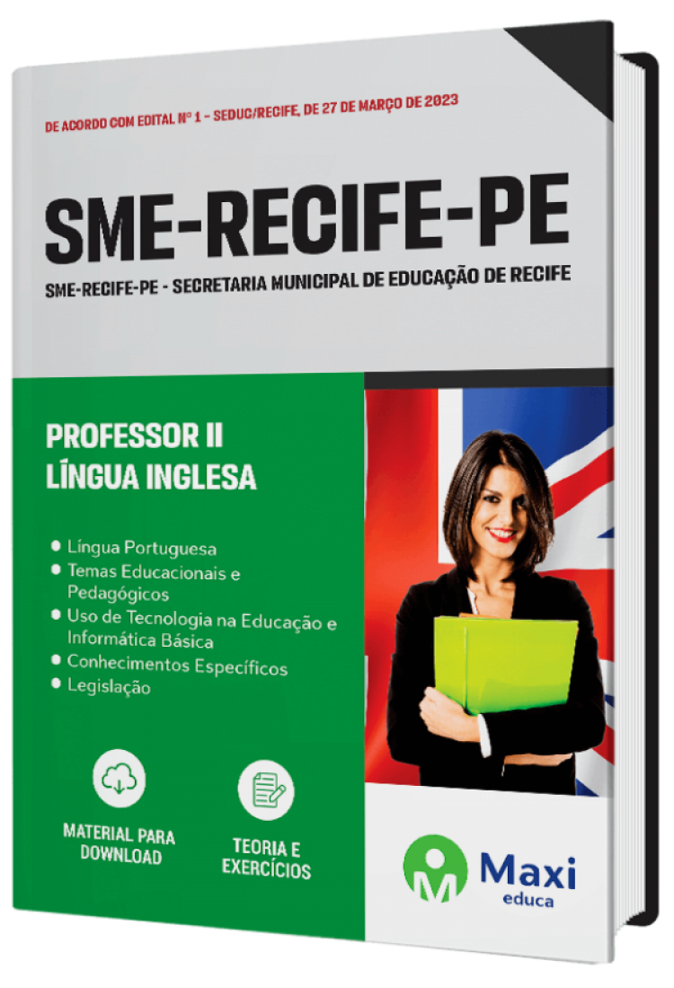 - Apostila SME-RECIFE-PE 2023 Professor II - Língua Inglesa