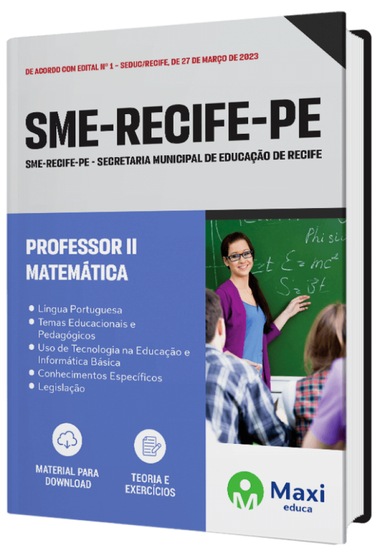 - Apostila SME-RECIFE-PE 2023 Professor II - Matemática