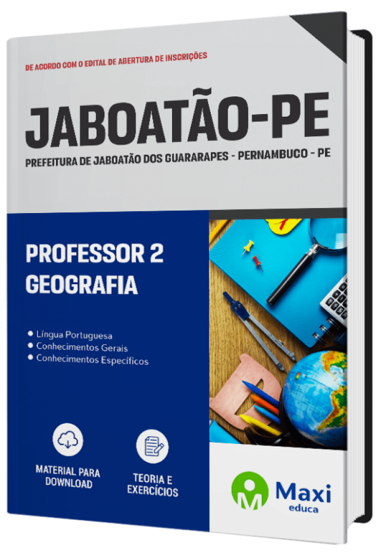 - Apostila Prefeitura de Jaboatão Dos Guararapes - PE - 2023 Professor 2 – Geografia