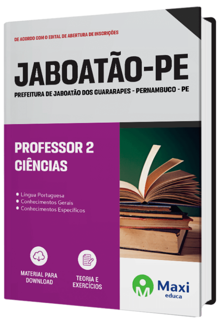 - Apostila Prefeitura de Jaboatão Dos Guararapes - PE - 2023 Professor 2 – Ciências