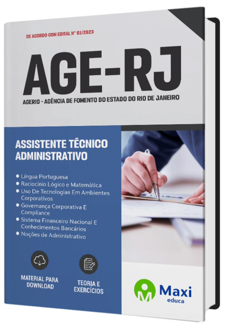 - Apostila AgeRio 2023 Assistente Técnico Administrativo