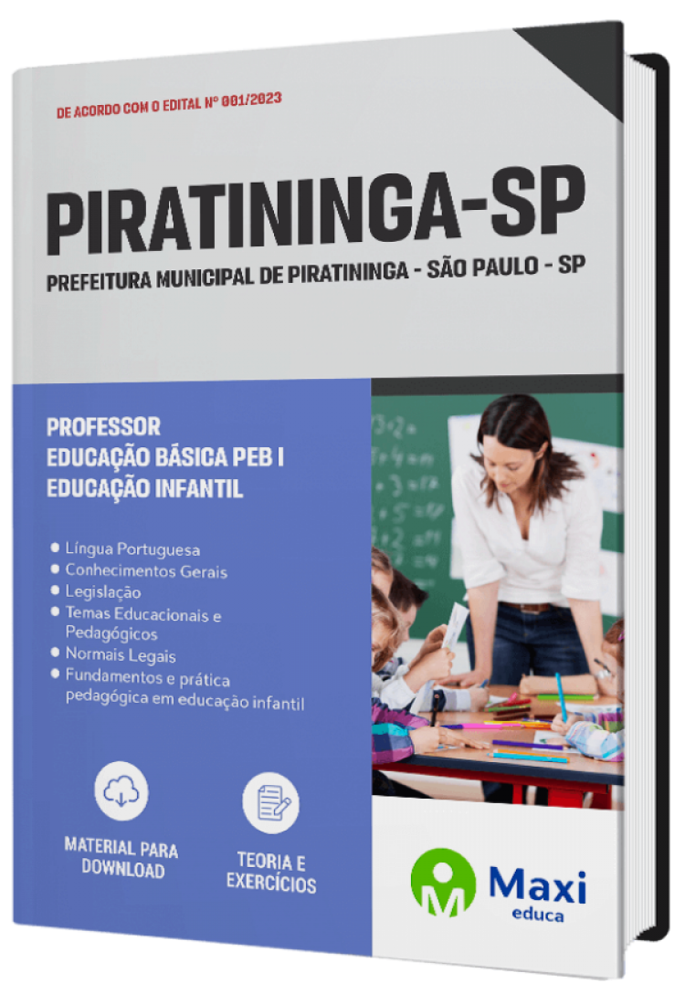 - Apostila Prefeitura de Piratininga - SP Professor - Educação Básica PEB I - Educação Infantil