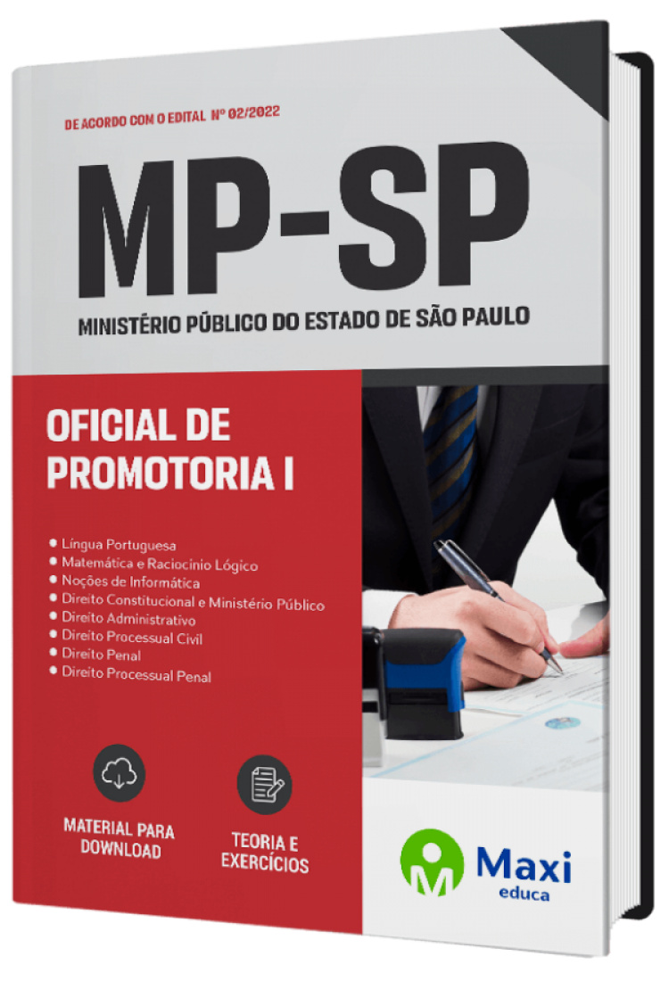 - Apostila MP-SP 2022 Oficial de Promotoria I