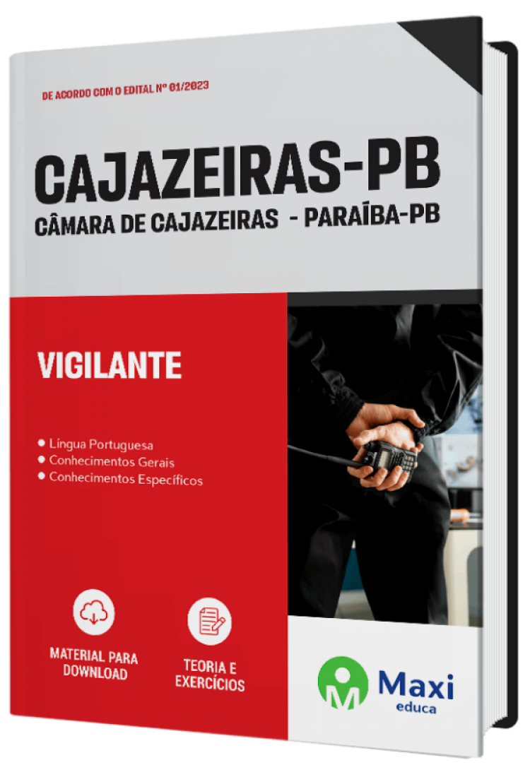 - Apostila Câmara de Cajazeiras-PB 2023 Vigilante