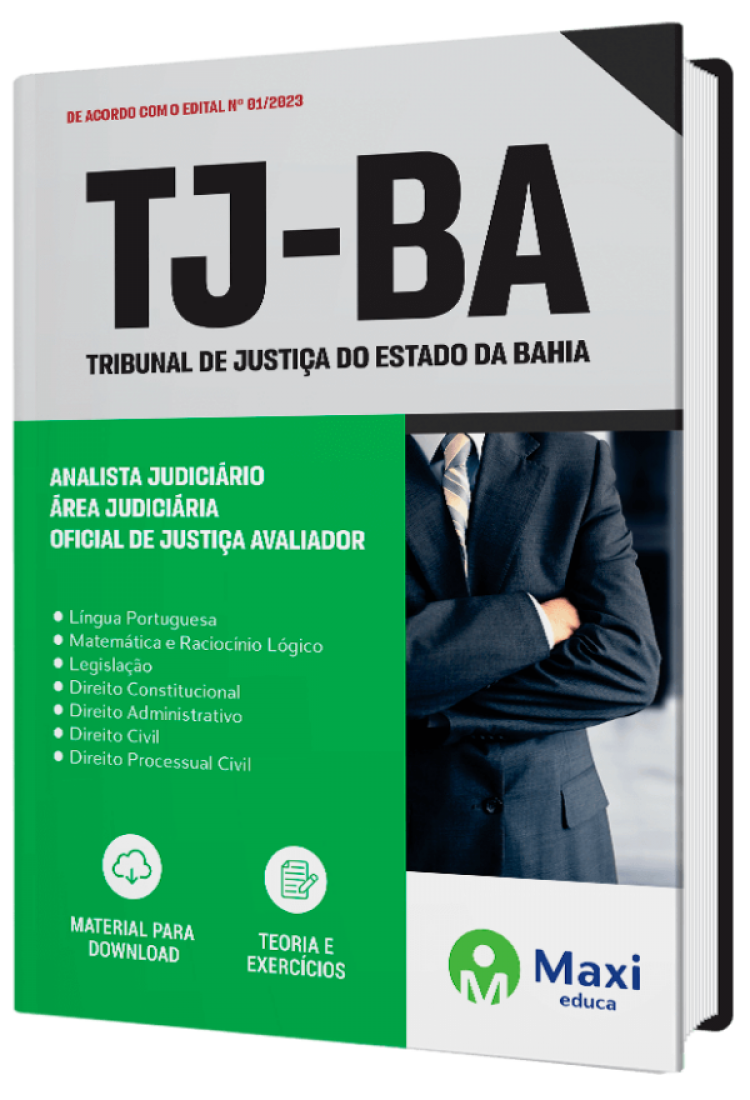 - Apostila TJ-BA 2023 Analista Judiciário - Área Judiciária - Oficial de Justiça Avaliador