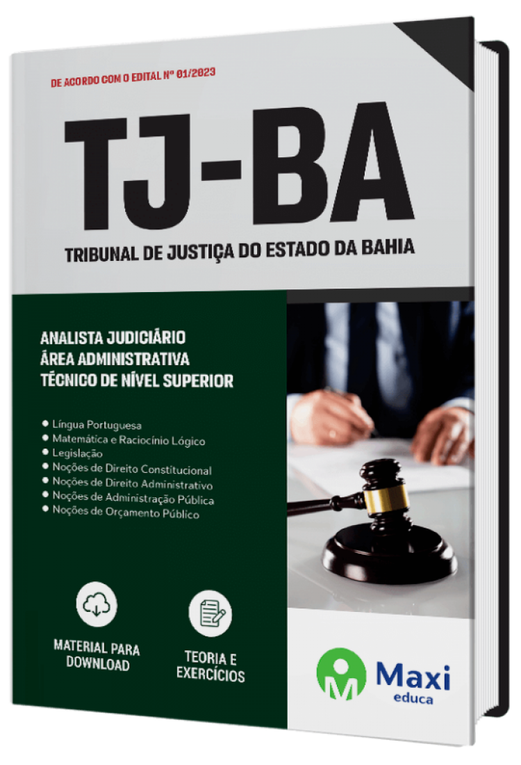 - Apostila TJ-BA 2023 Analista Judiciário - Área Administrativa - Técnico de Nível Superior