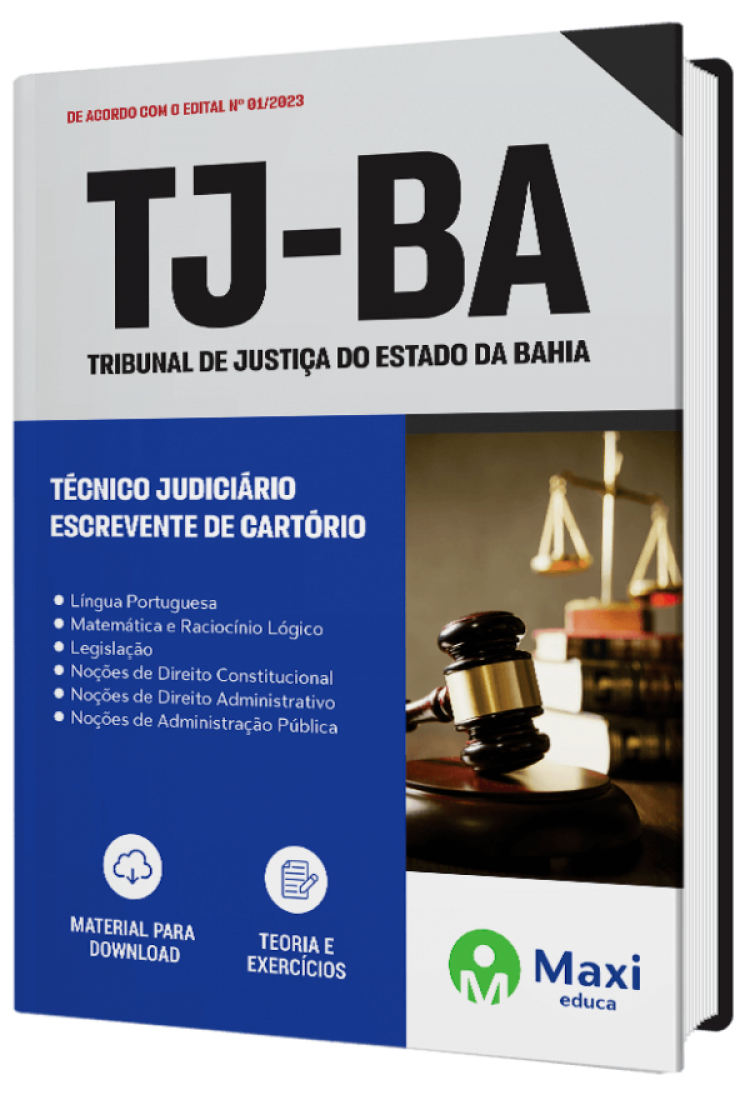 - Apostila TJ-BA 2023 Técnico Judiciário – Escrevente de Cartório