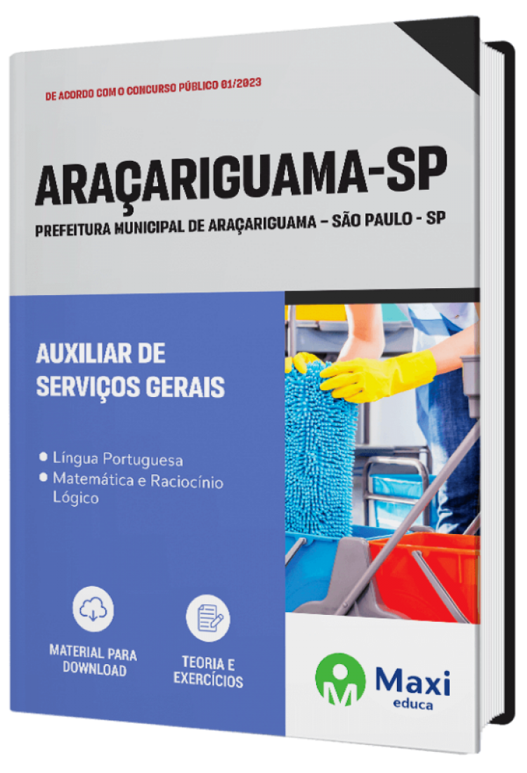 - Apostila Prefeitura de Araçariguama - SP - 2023 Auxiliar de Serviços Gerais