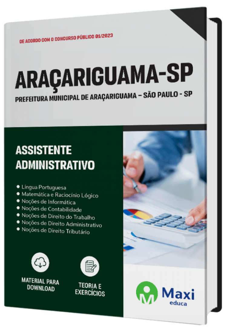 - Apostila Prefeitura de Araçariguama - SP - 2023 Assistente Administrativo