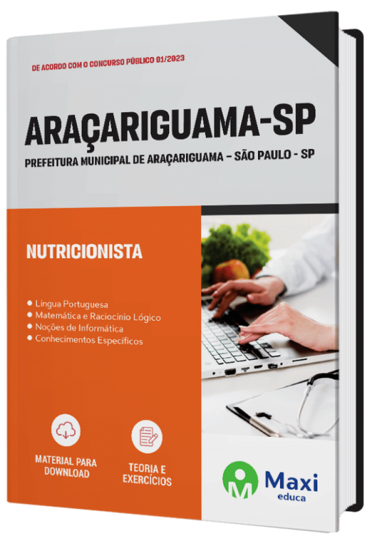 - Apostila Prefeitura de Araçariguama - SP - 2023 Nutricionista