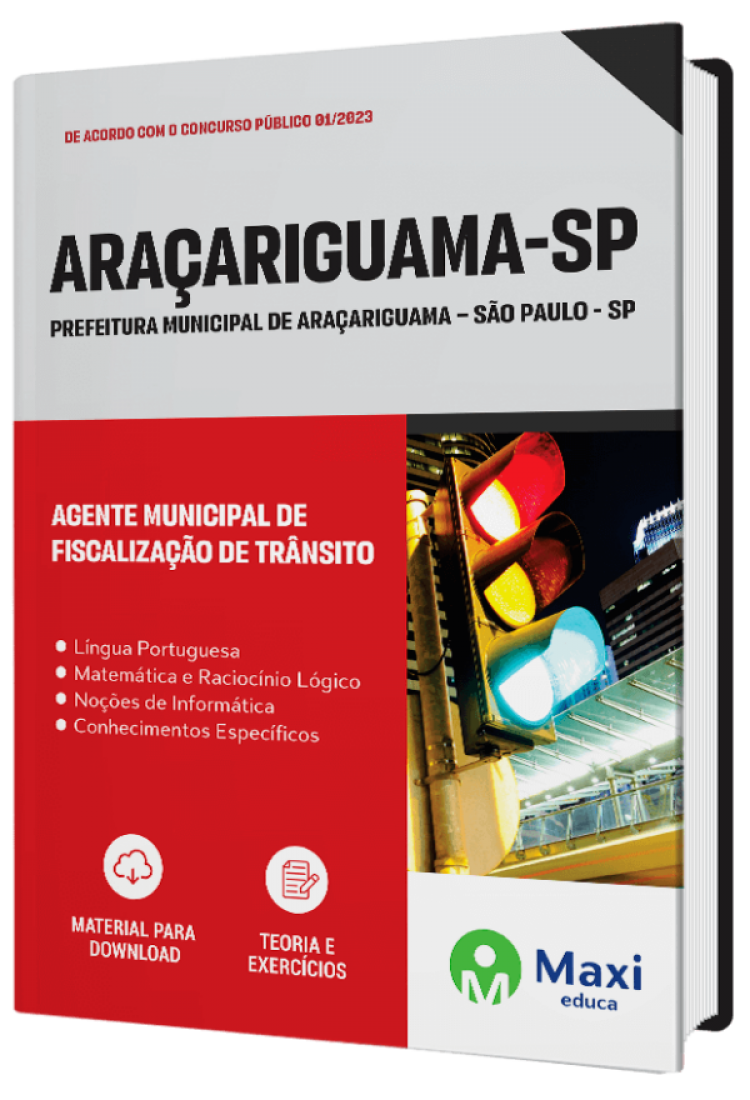 - Apostila Prefeitura de Araçariguama - SP - 2023 Agente Municipal de Fiscalização de Trânsito