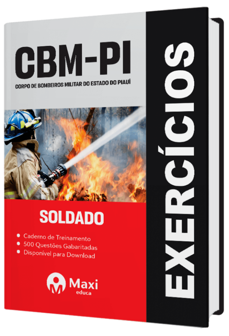 - Caderno de Questões CBM-PI 2023 500 questões gabaritadas - Praticando - Soldado