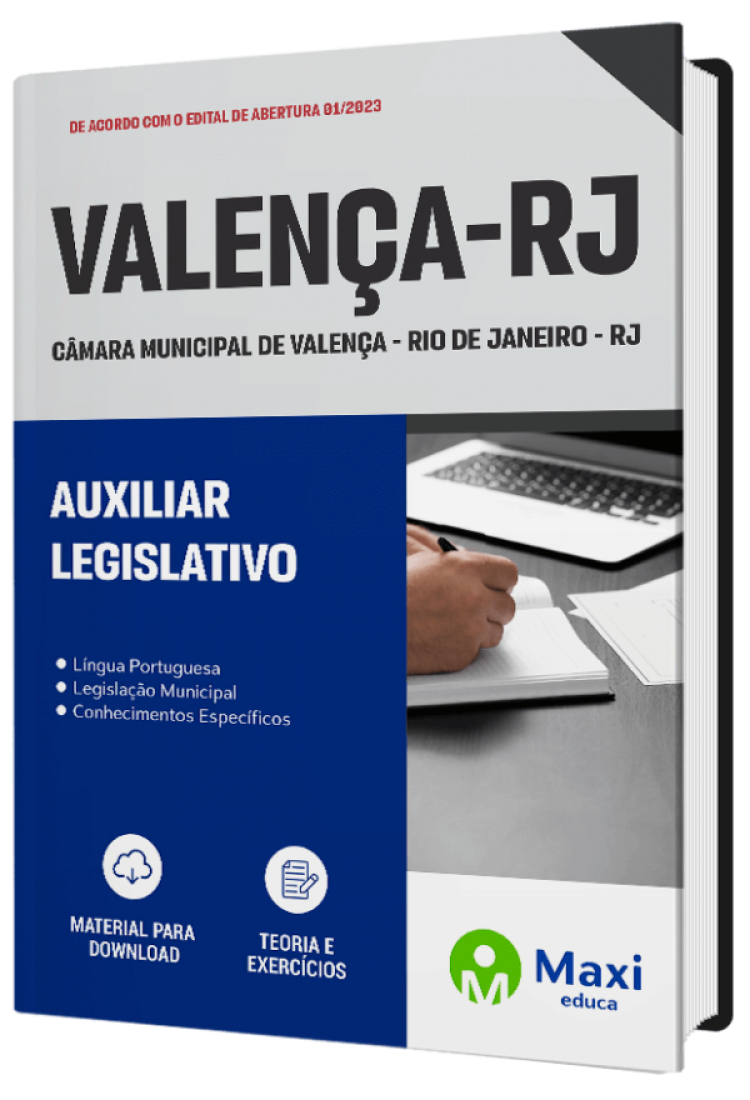 - Apostila Câmara de Valença - RJ - 2023 Auxiliar legislativo