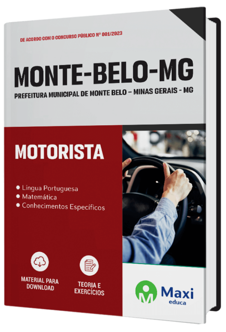 - Apostila Prefeitura de Monte Belo - MG - 2023 Motorista