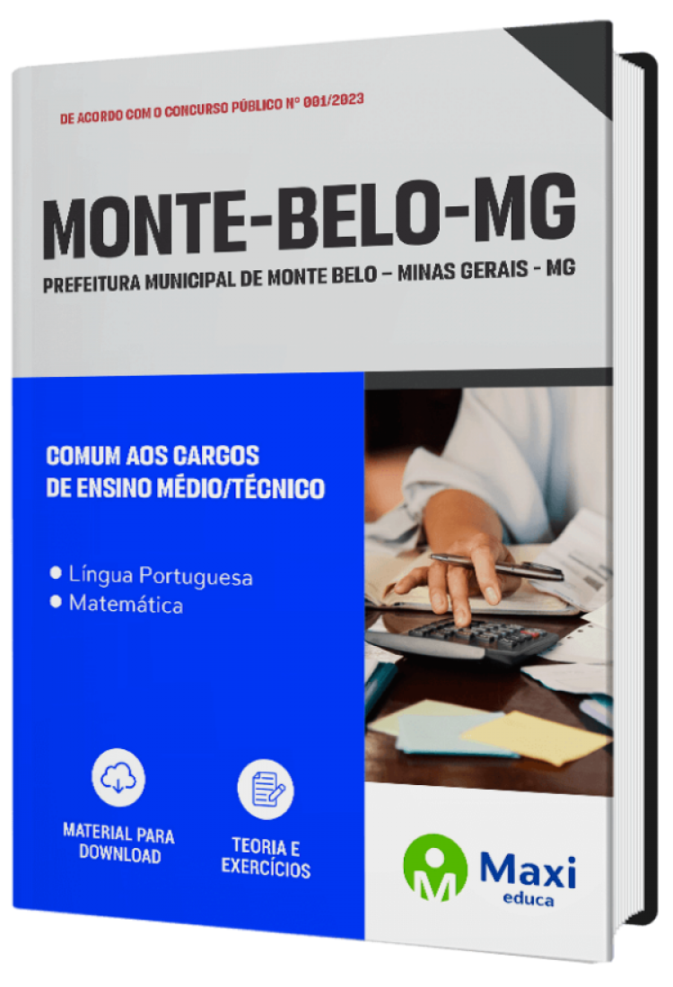 - Apostila Prefeitura de Monte Belo - MG - 2023 Comum aos Cargos de Ensino Médio/Técnico