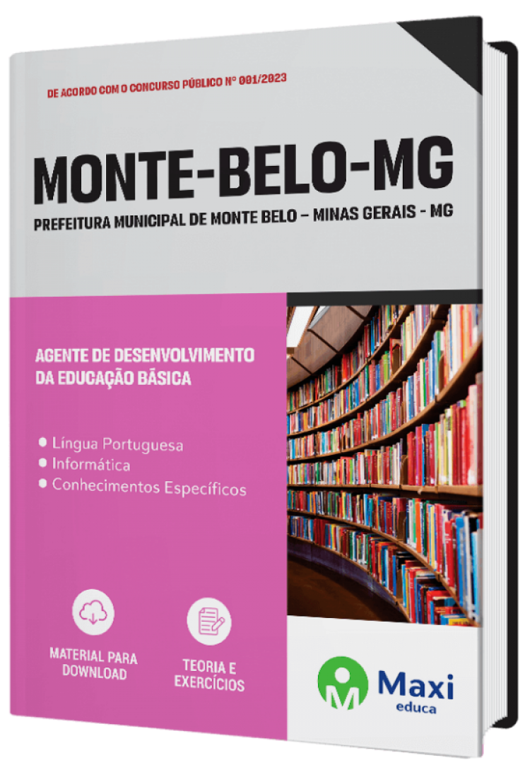 - Apostila Prefeitura de Monte Belo - MG - 2023 Agente de Desenvolvimento da Educação Básica