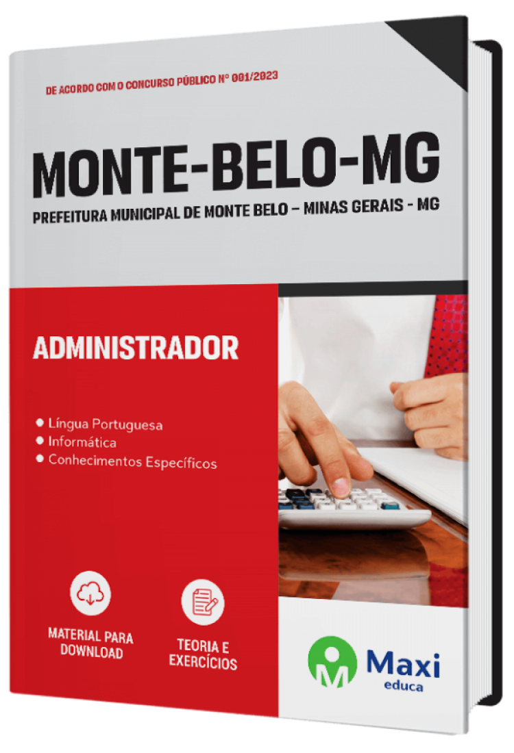 - Apostila Prefeitura de Monte Belo - MG - 2023 Administrador