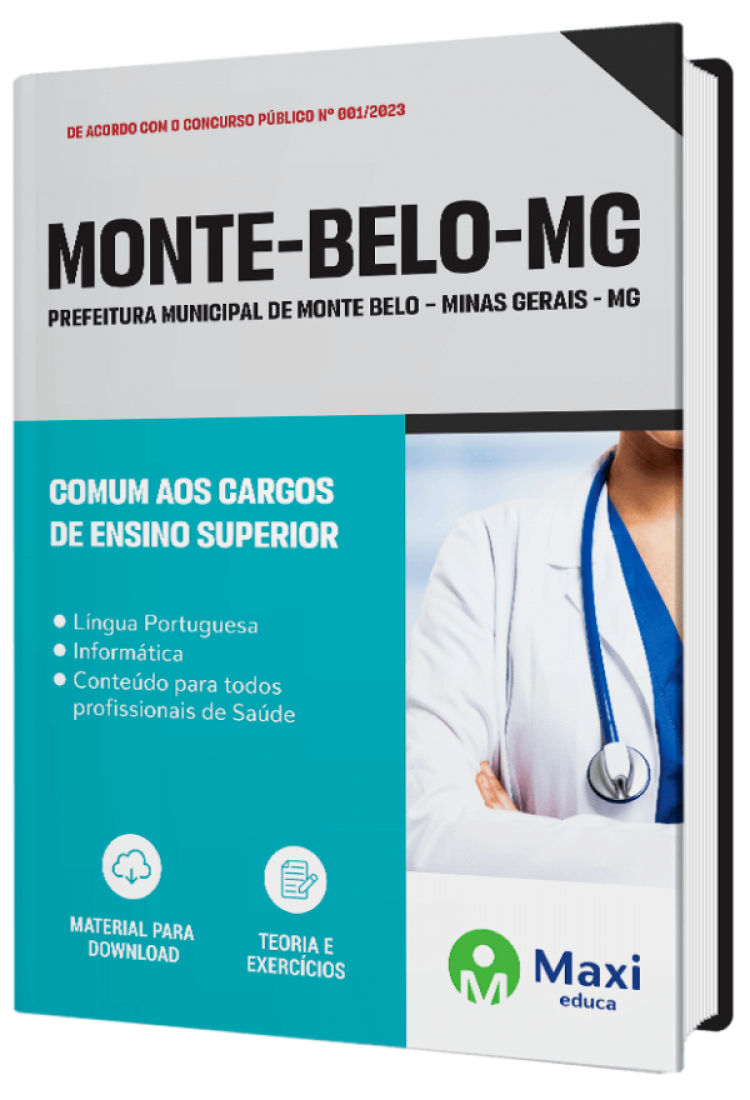 - Apostila Prefeitura de Monte Belo - MG - 2023 Comum aos Cargos de Ensino Superior