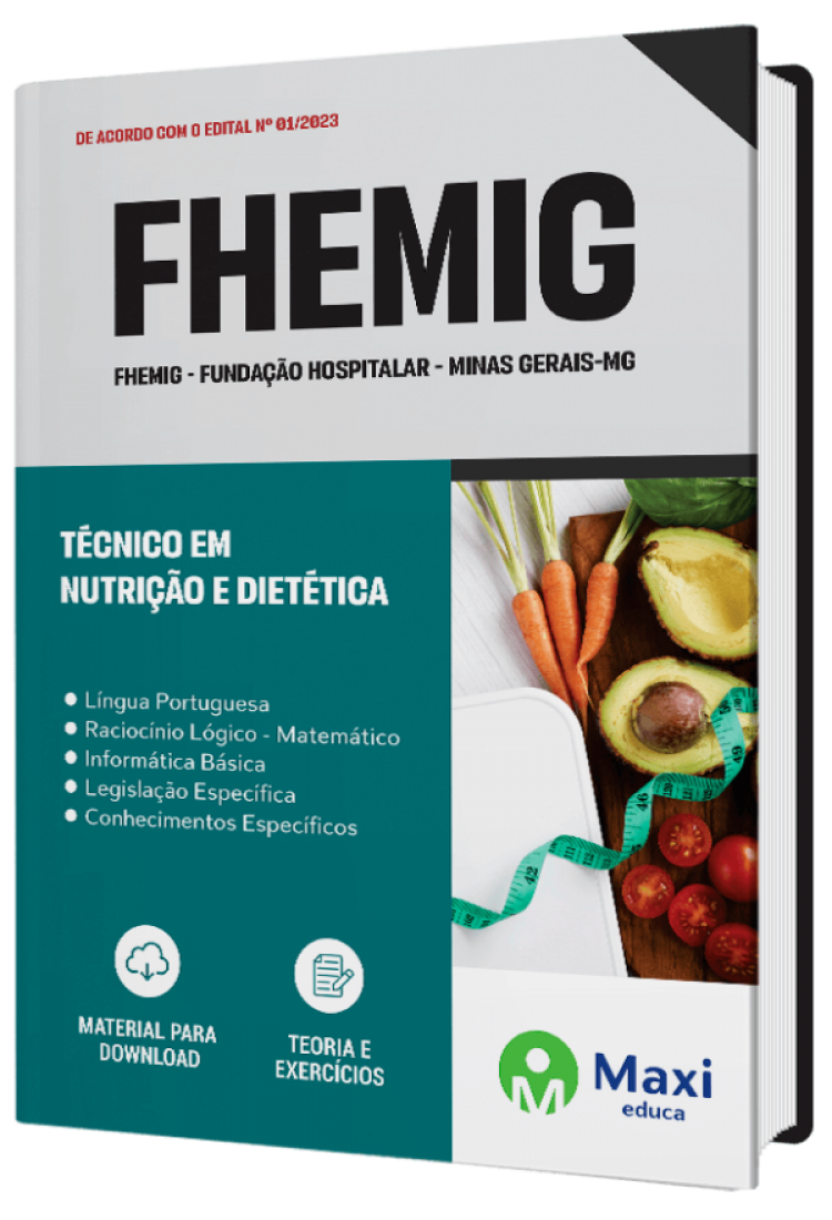 - Apostila FHEMIG - 2023 Técnico em Nutrição e Dietética