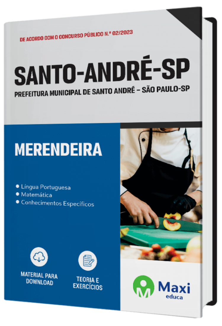 - Apostila Prefeitura de Santo André - SP - 2023 Merendeira