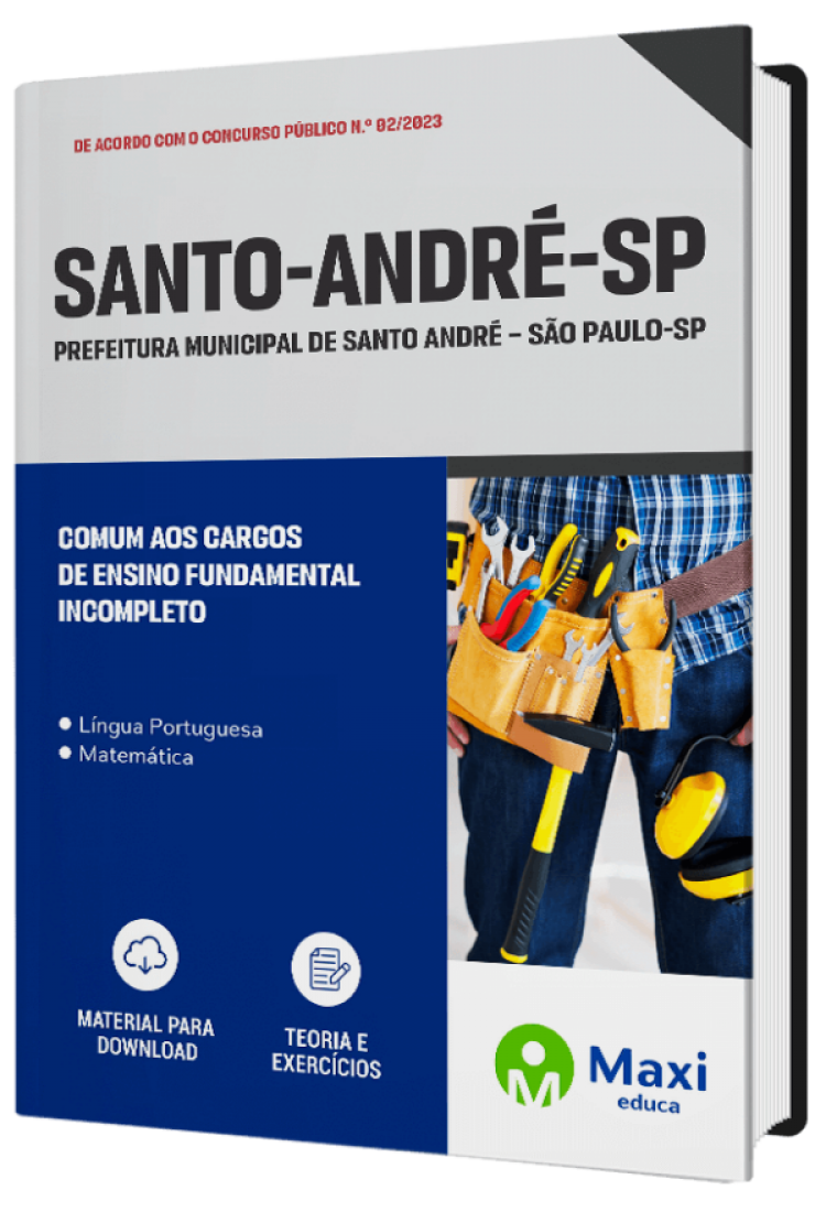 - Apostila Prefeitura de Santo André - SP - 2023 Comum aos Cargos de Ensino Fundamental Incompleto