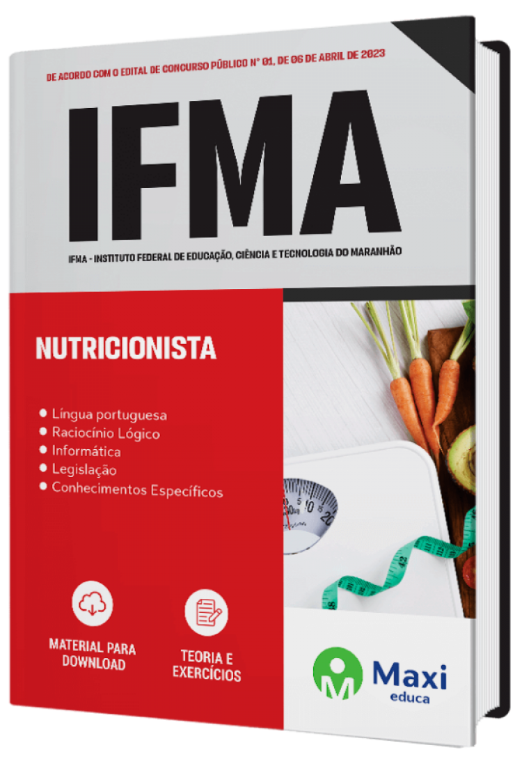 - Apostila IFMA - 2023 Nutricionista Nutricionista