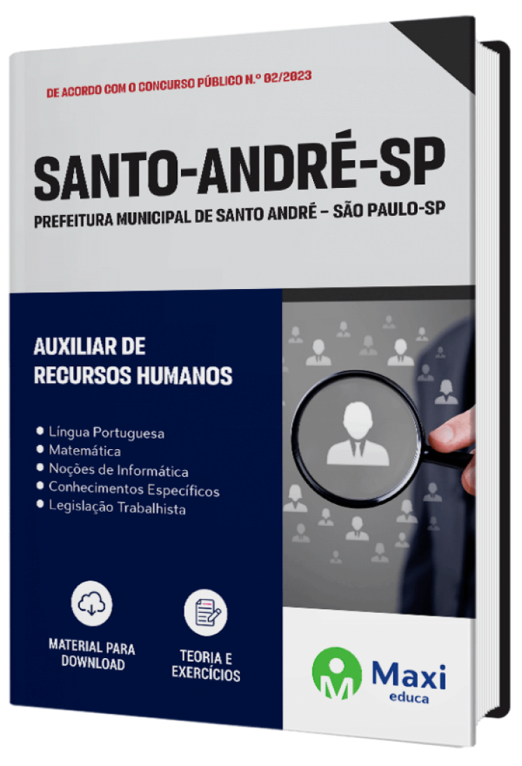 - Apostila Prefeitura de Santo André - SP - 2023 Auxiliar de Recursos Humanos