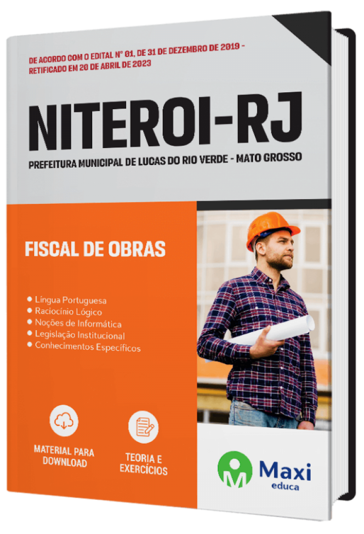 - Apostila Prefeitura de Niterói - RJ - 2023 Fiscal de Obras