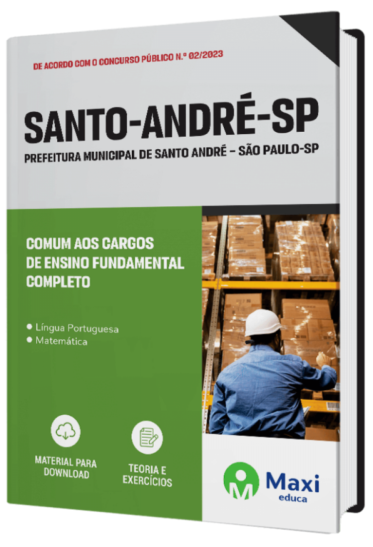 - Apostila Prefeitura de Santo André - SP - 2023 Comum aos Cargos de Ensino Fundamental Completo