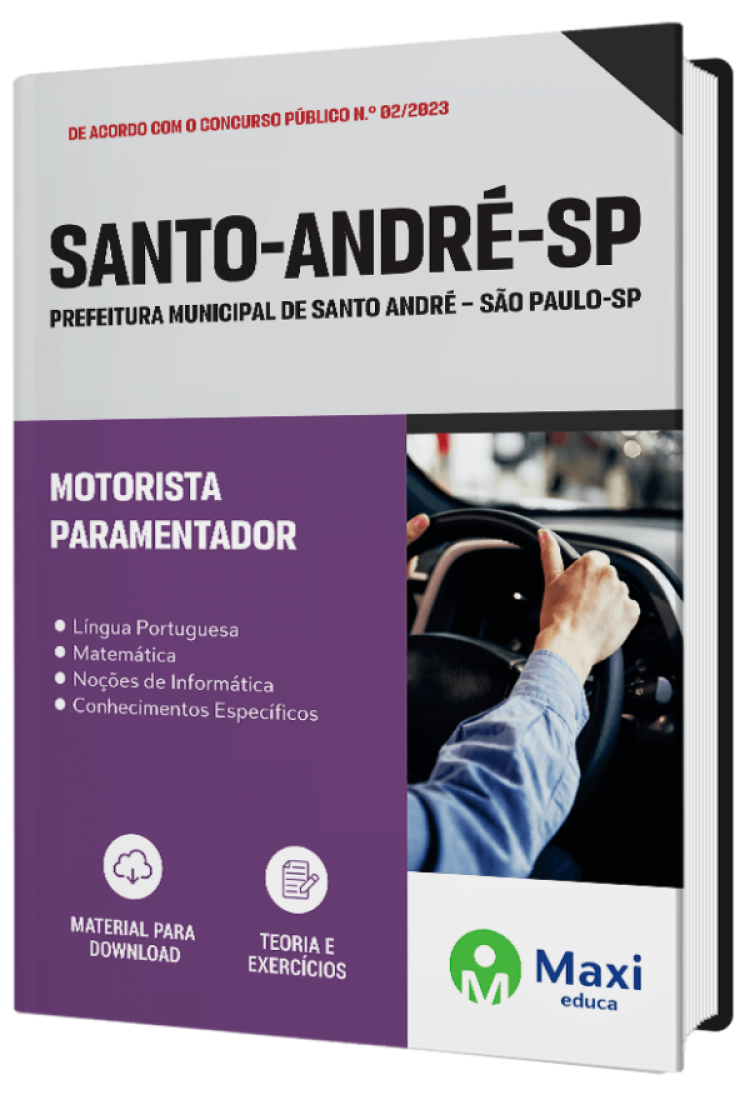 - Apostila Prefeitura de Santo André - SP - 2023 Motorista Paramentador