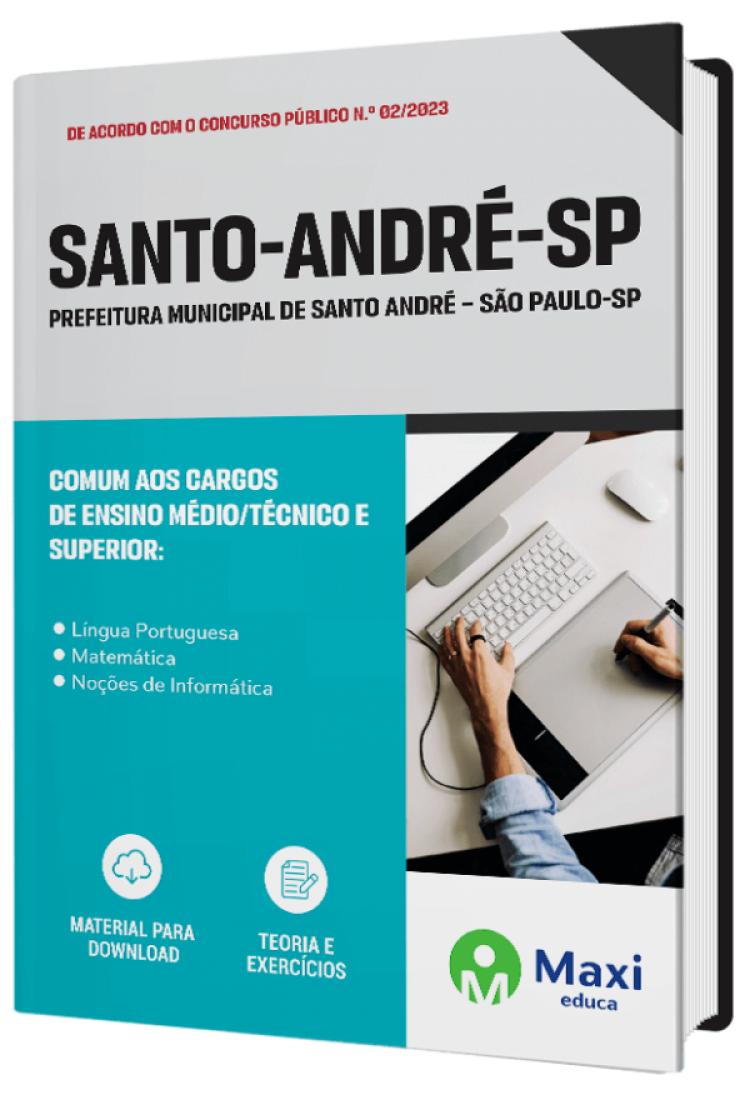 - Apostila Prefeitura de Santo André - SP - 2023 Comum aos Cargos de Ensino Médio/Técnico e Superior