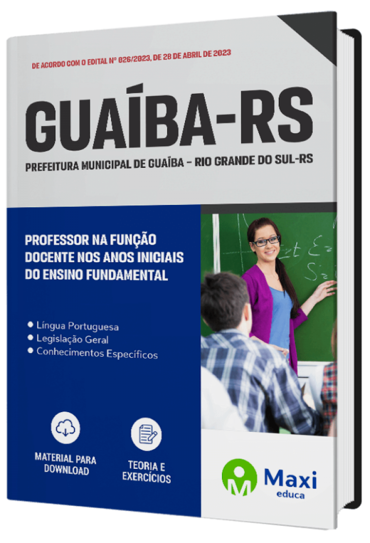 - Apostila Prefeitura de Guaíba - RS - 2023 Professor na Função Docente nos Anos Iniciais do Ensino Fundamental