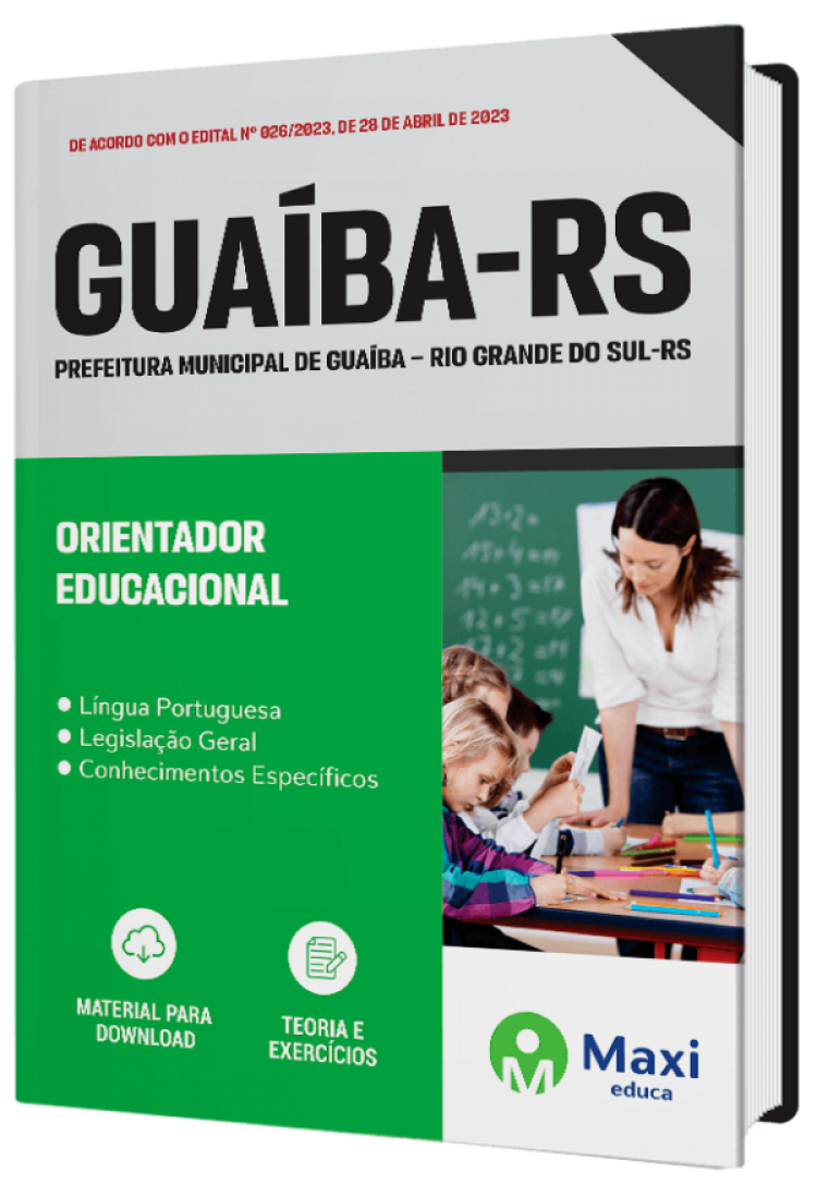 - Apostila Prefeitura de Guaíba - RS - 2023 Professor na Função Docente de Educação Infantil